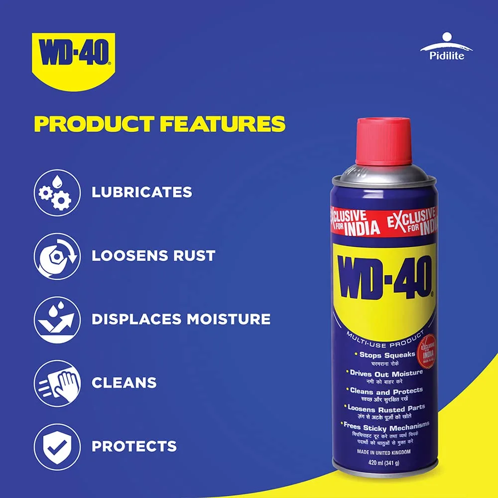WD-40 Multipurpose Spray & Lubricant - Pidilite 